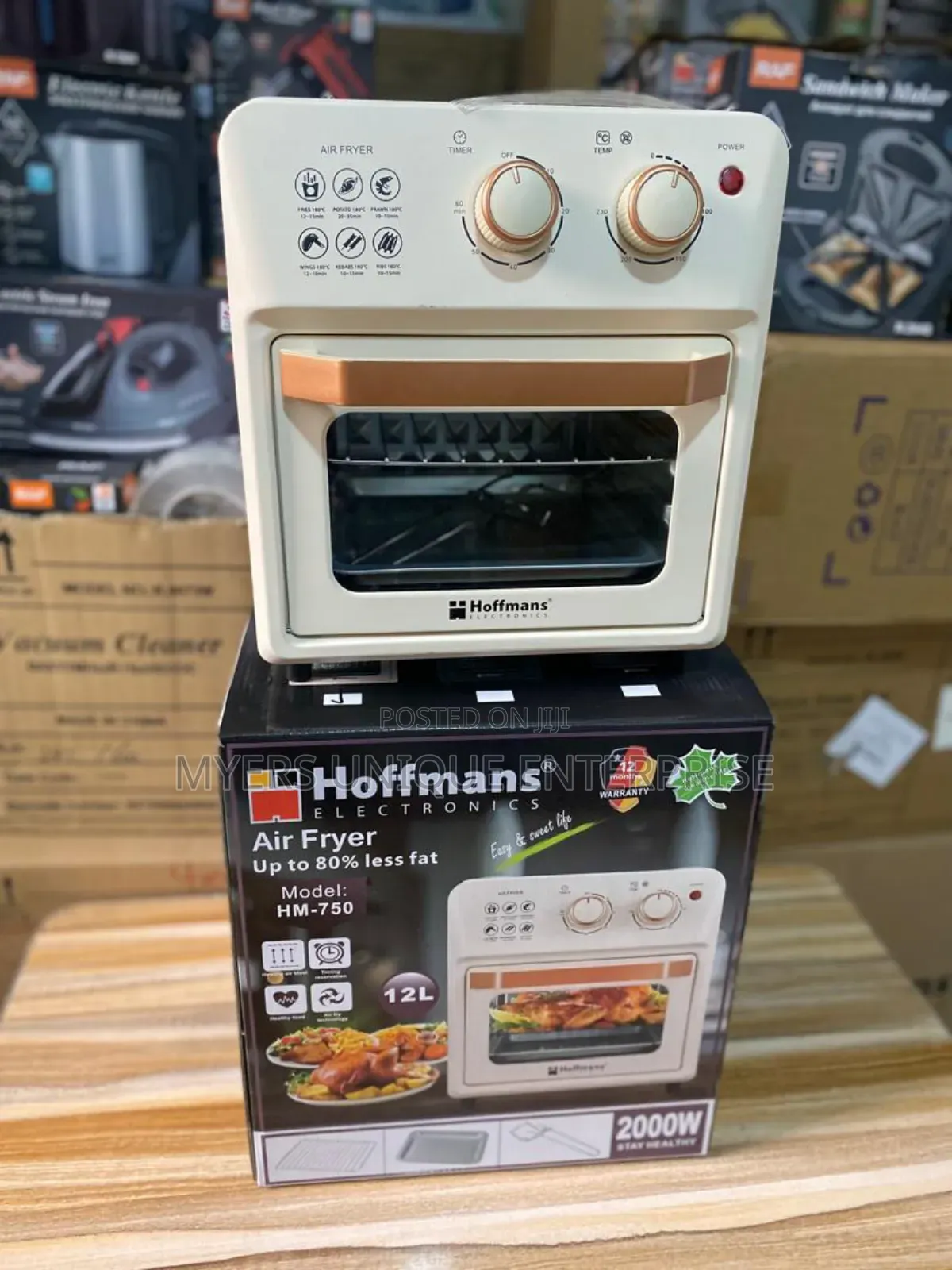 Neatly Sealed 12l Hoffmans Airfryer 2000w
