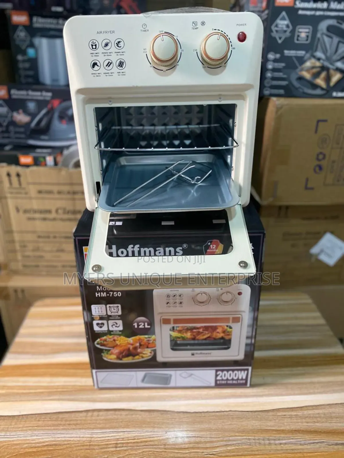 High Efficiency 12l Hoffmans Airfryer 2000w