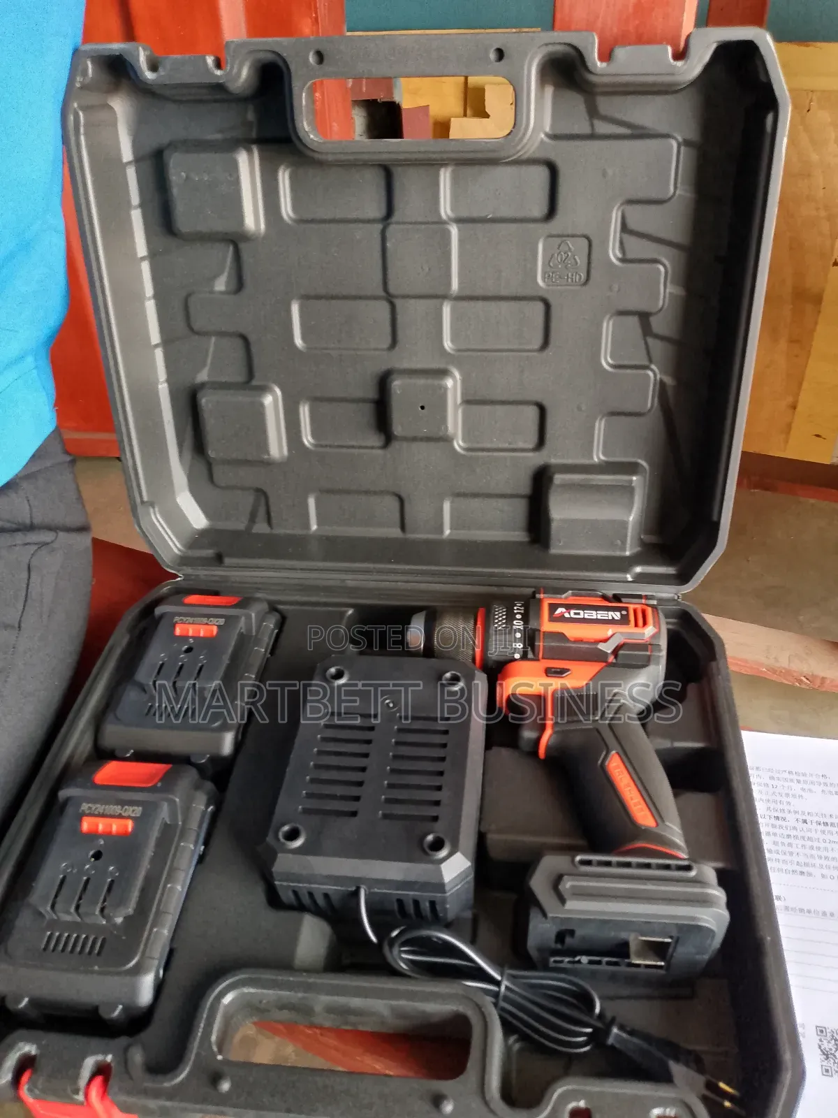 20v Impact Cordless Drill With Two Batteries