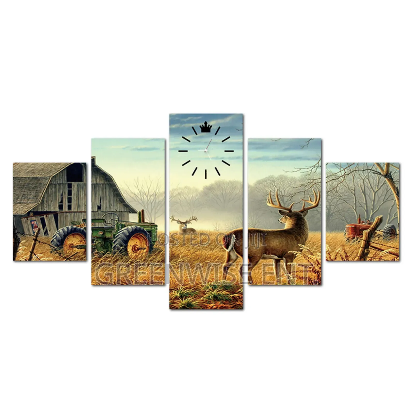 Rustic Wilderness 5 Panel Wall Art