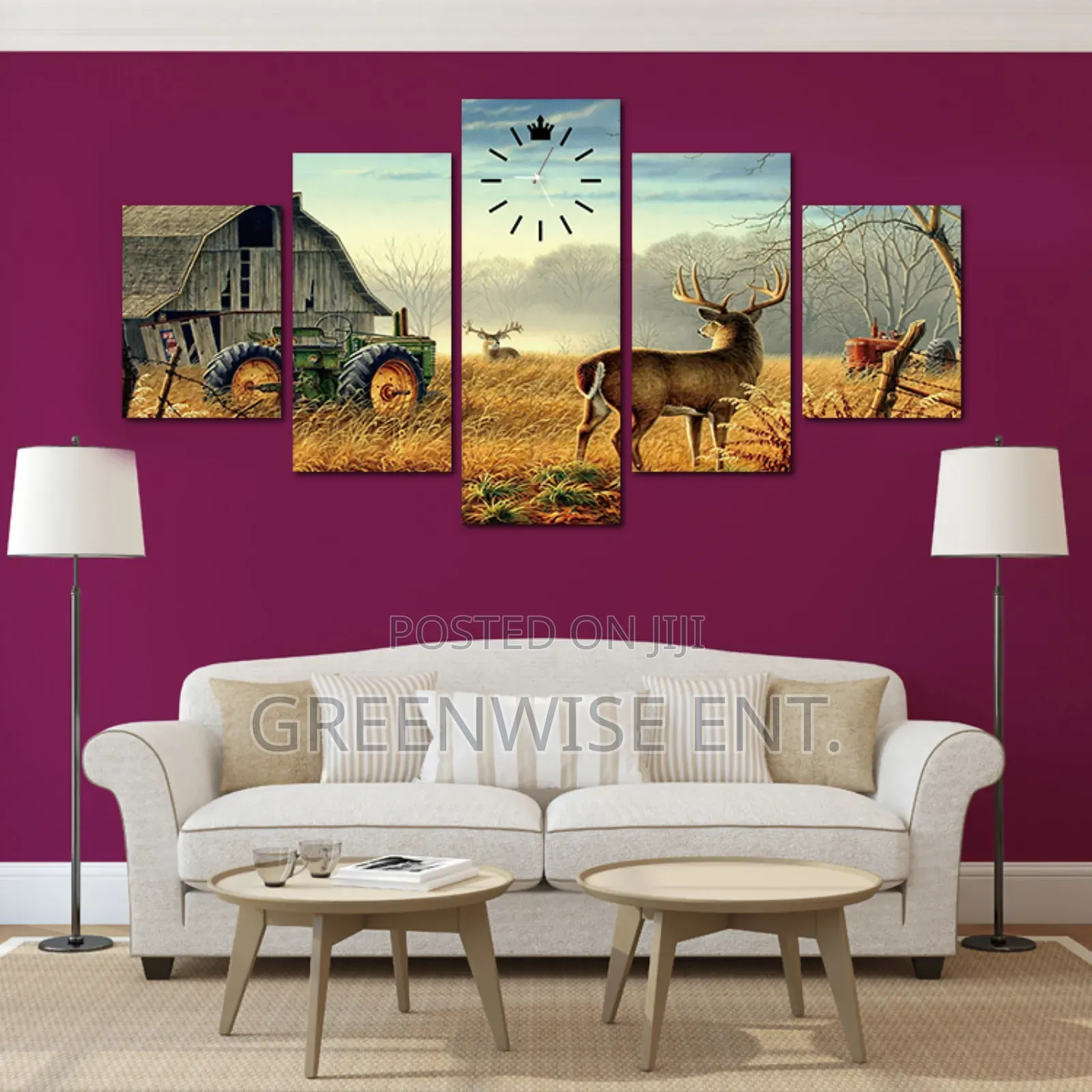 Rustic Wilderness 5 Panel Wall Art