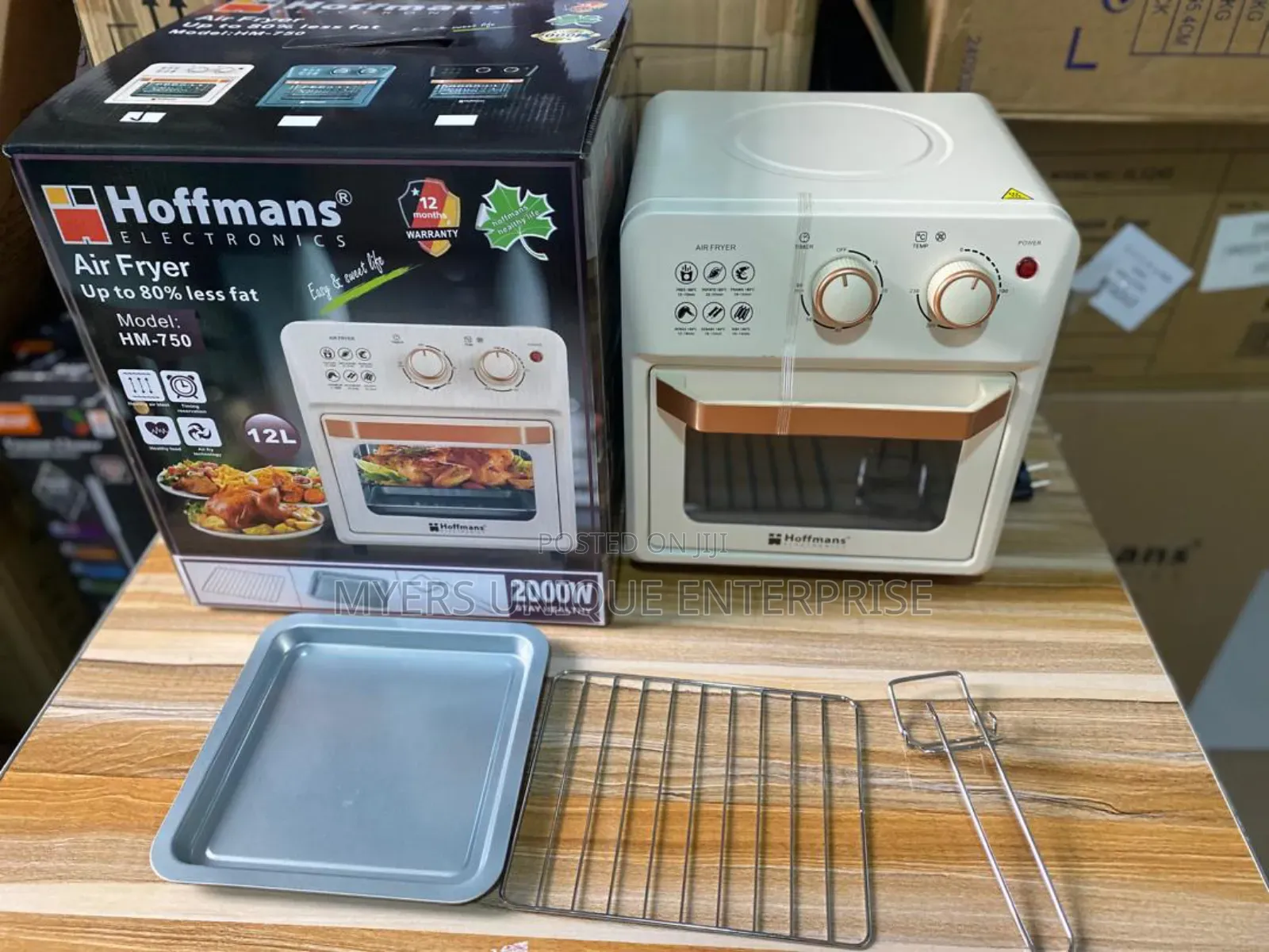 Easy to Clean 12l Hoffmans Airfryer 2000w