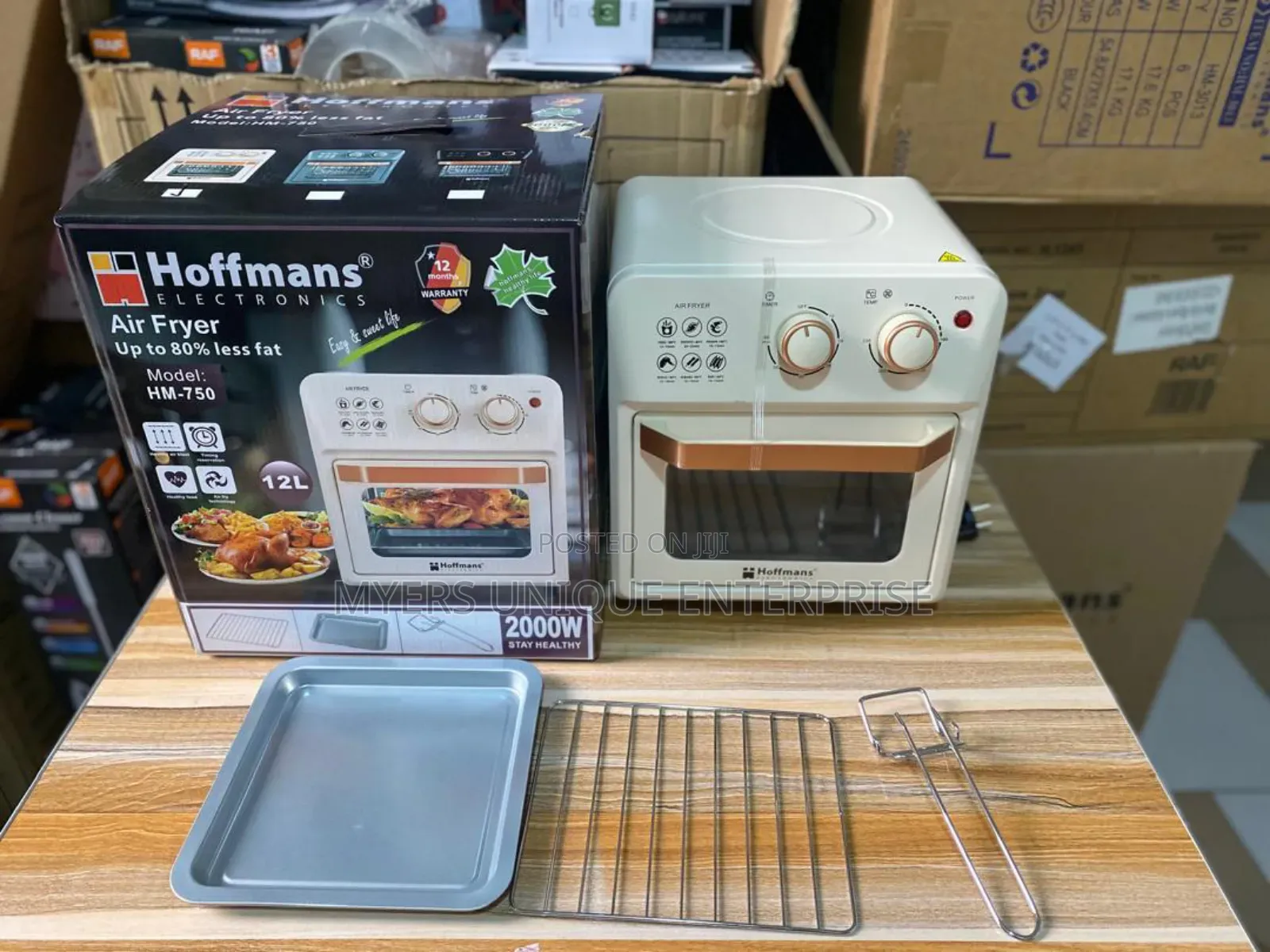 Adjustable 12l Hoffmans Airfryer 2000w