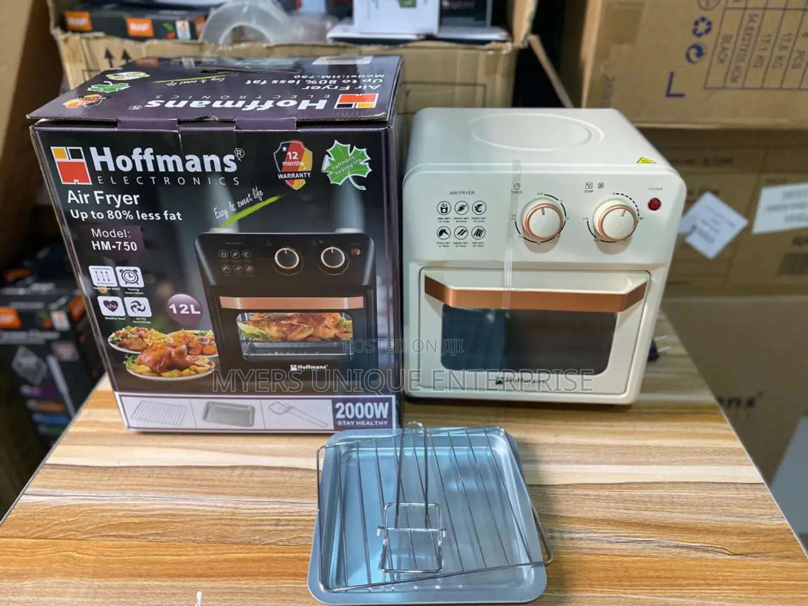 Hoffmans 12l Hoffmans Airfryer With Removable Frying Basket