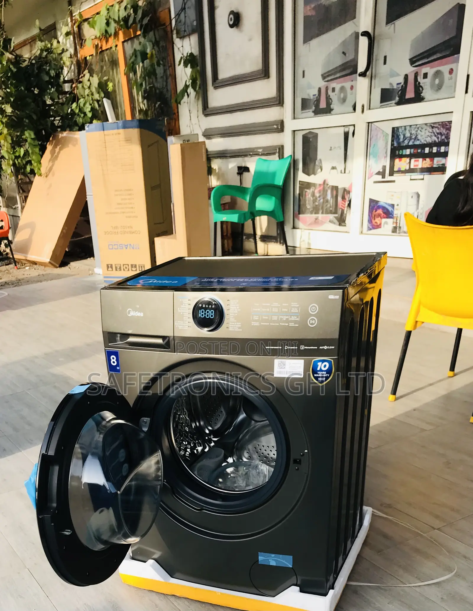 Steam Care 8kg Front Load Fullauto Inverter Midea Washer