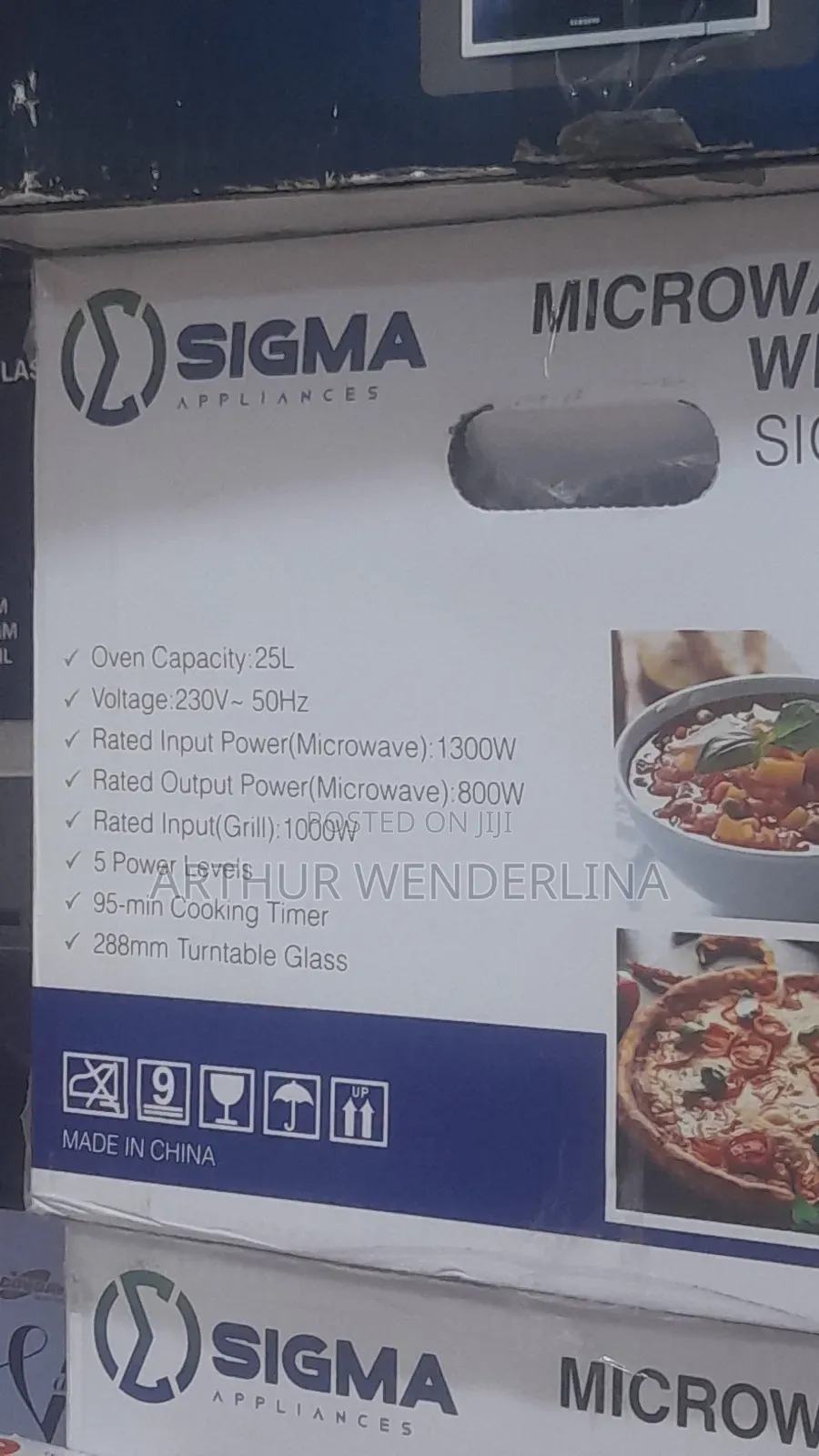 Sigma 25liters Microwave Oven Grill - Black 25liters