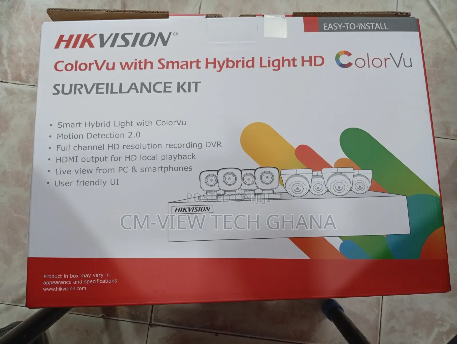 Hikvision 8chanel Colorvu Surveillance Kit 2mp