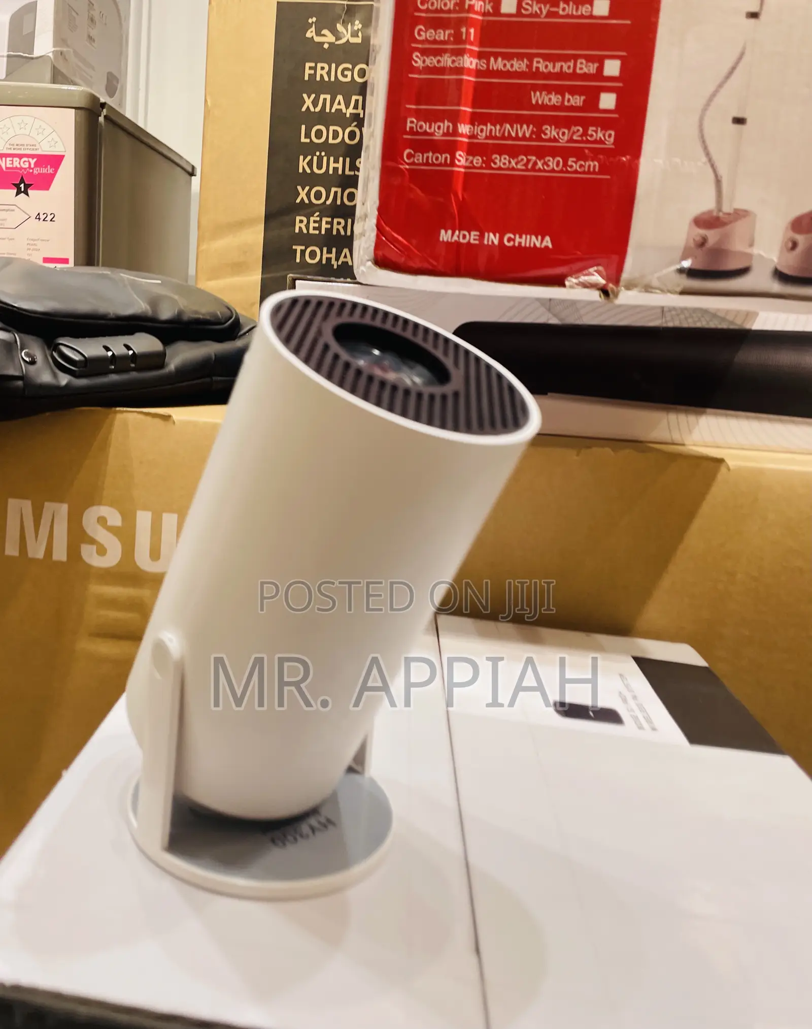 Classic Dual Wifi Electric Projector(White) 