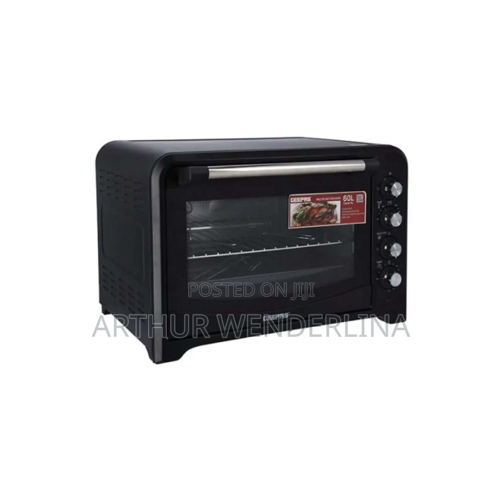 Geepas Electric Oven 60l 2200w Black