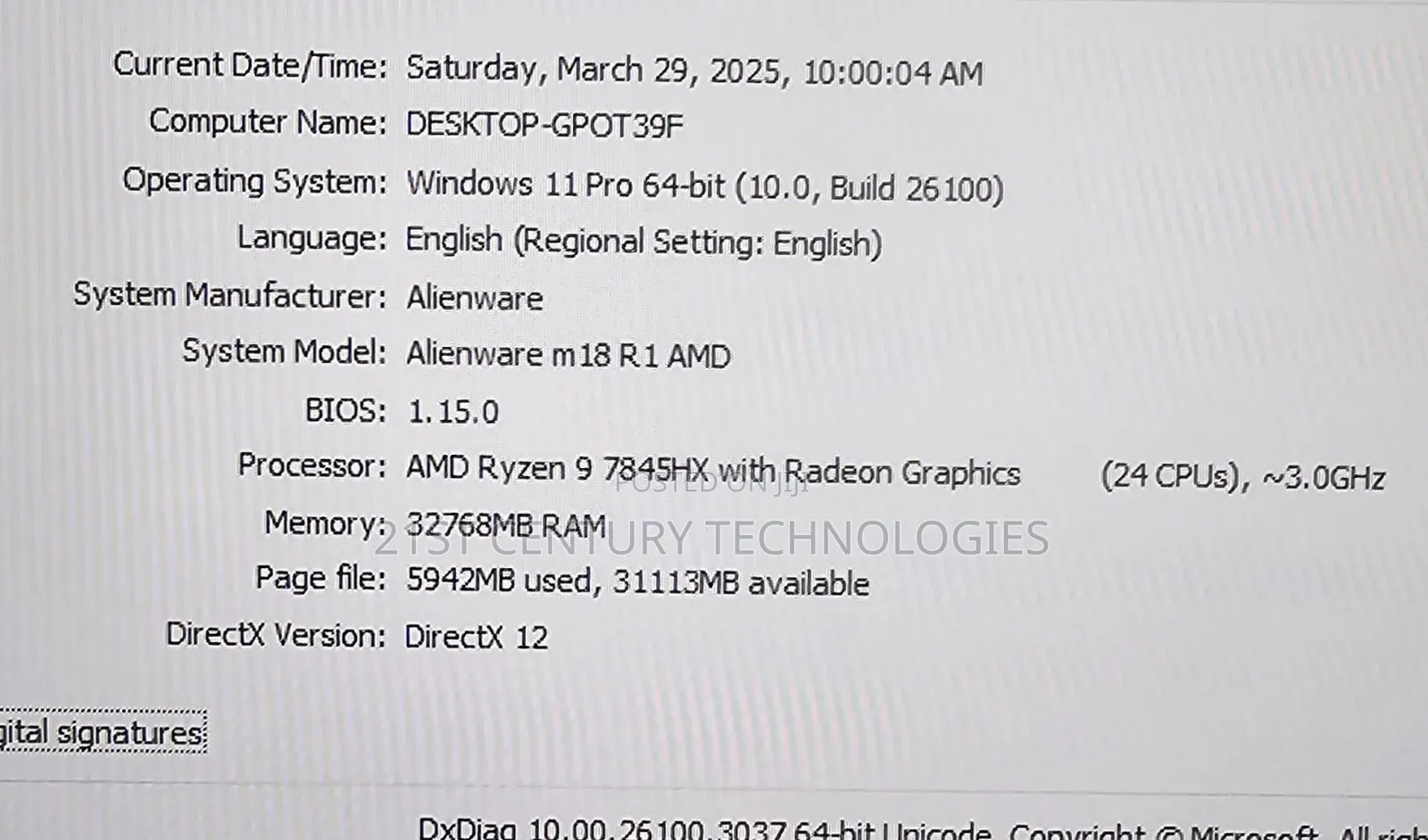 Laptop Dell Alienware M18X 32GB AMD Ryzen 9 SSD 1T