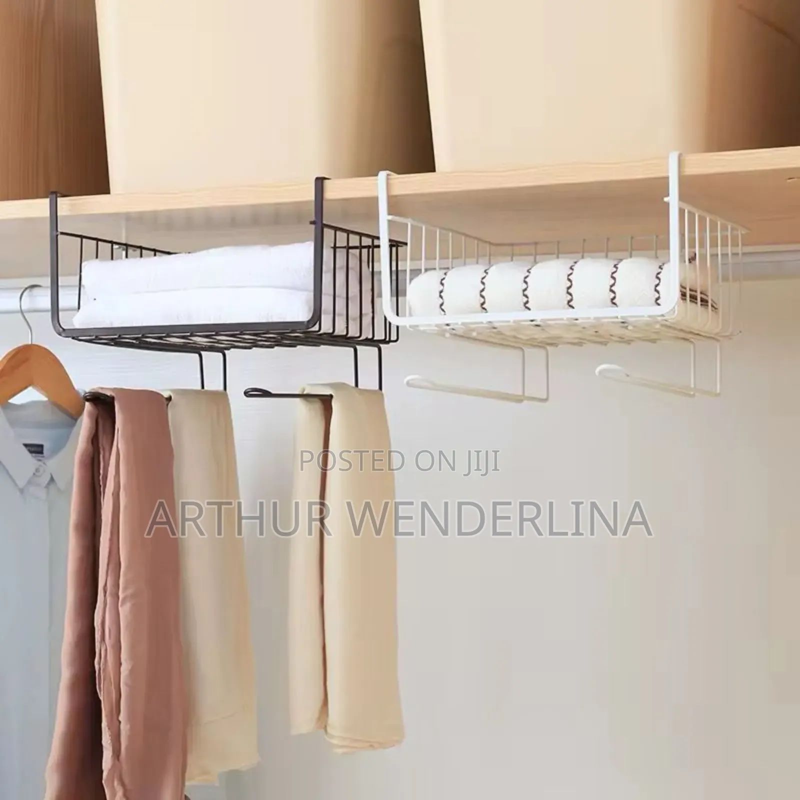 Cabinet Storage Rack.Black Colour