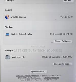 Laptop Apple MacBook 2019 16GB Intel Core i5 SSD 128GB