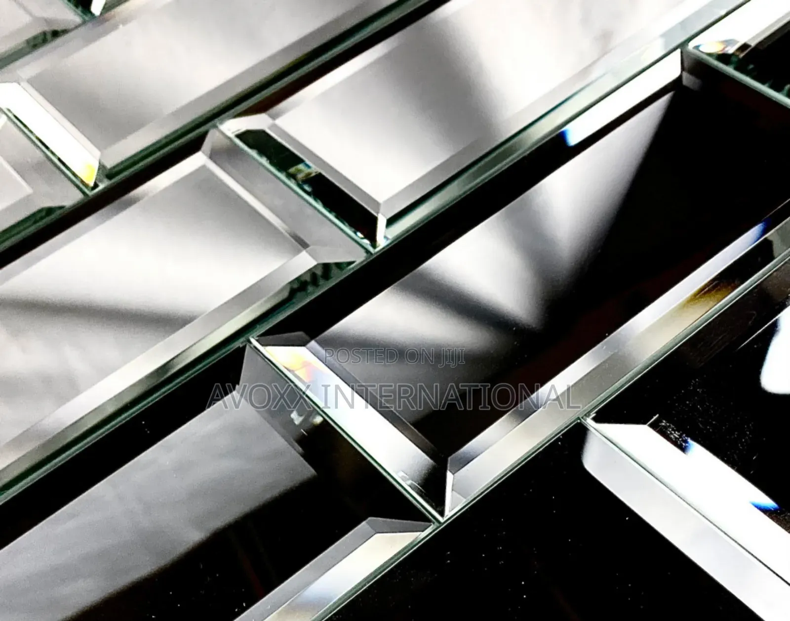 Abolos Reflections 3"X6" Glass Mirror Tile,Silver, Set of 88