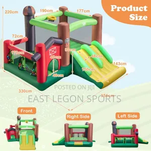Bouncy Castle With Blower Pump 12ft X 5ft Trampoline 
Whatsa