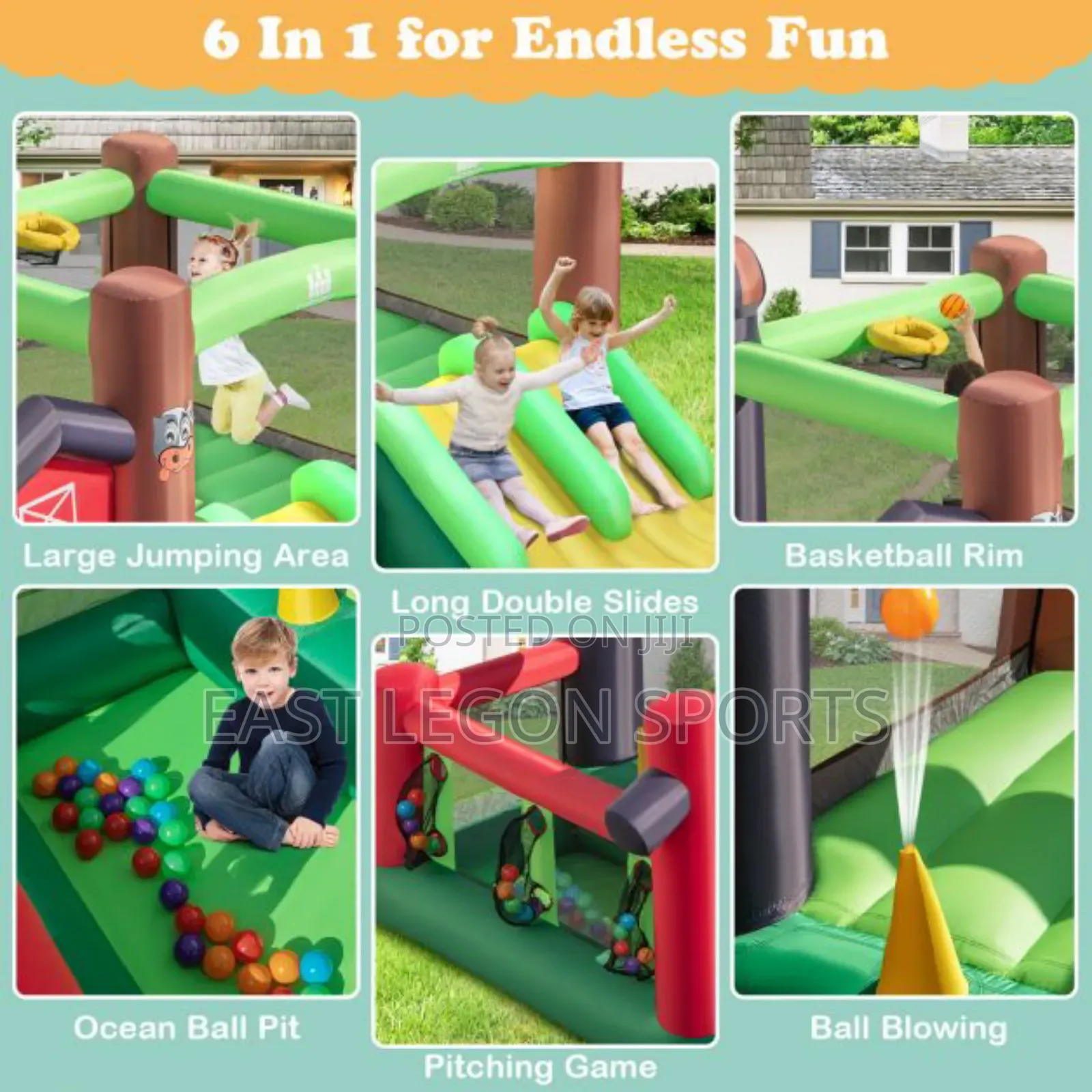 Bouncy Castle With Blower Pump 12ft X 5ft Trampoline 
Whatsa
