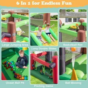 Bouncy Castle With Blower Pump 12ft X 5ft Trampoline 
Whatsa