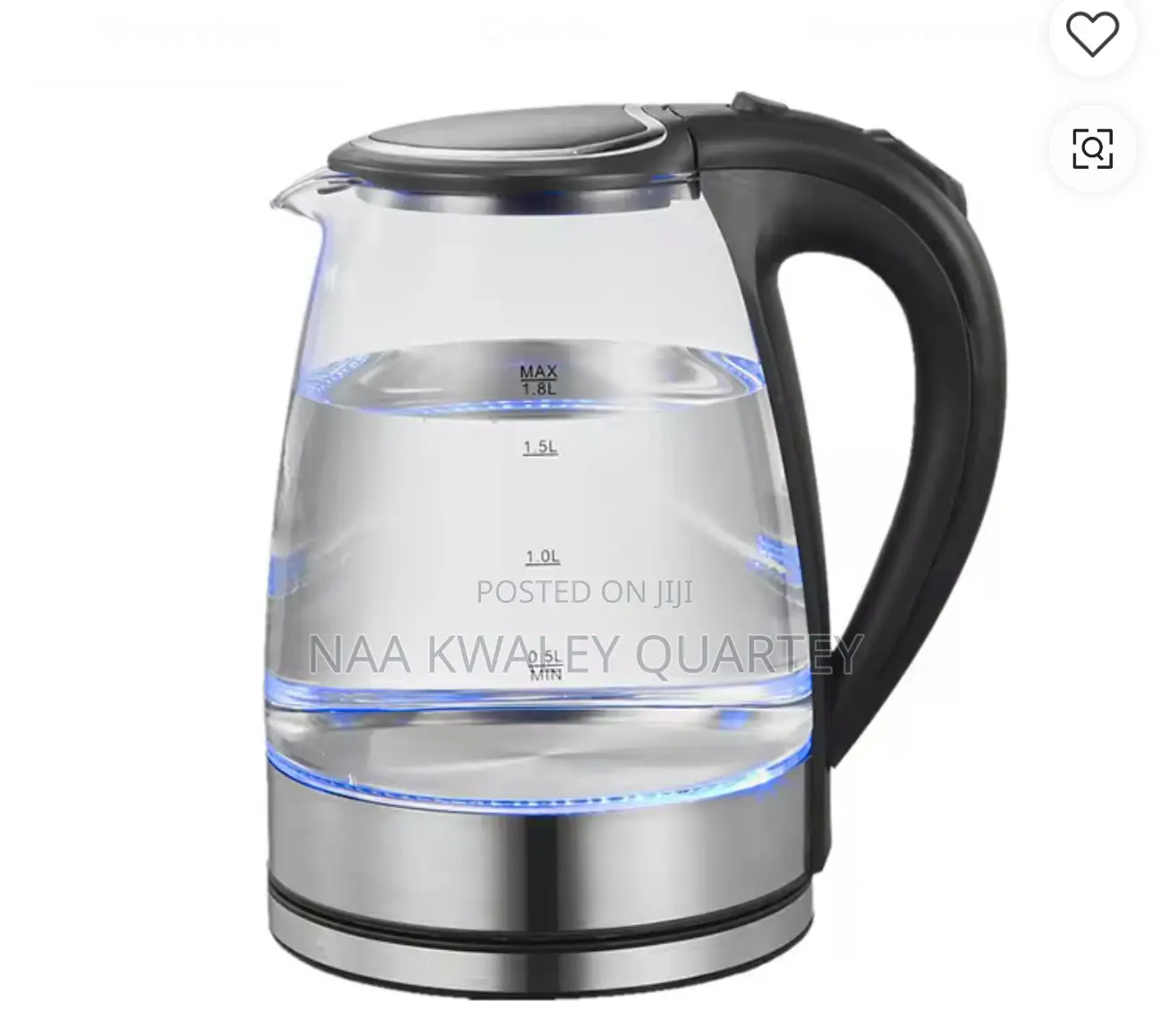 2l Glass Electric Kettle