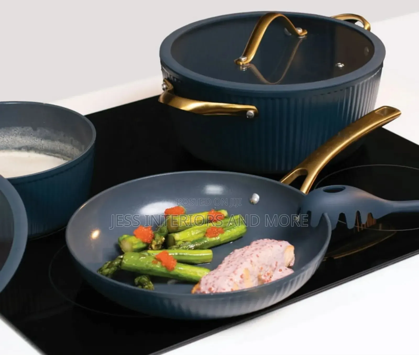 32-Piece Non-Stick Cookware Bakeware Set (Blue)