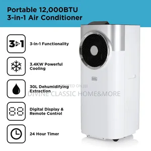 Black+Decker 3in1 Portable Air Conditioner (12000btu)