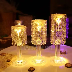12pcs Glass Decorative Candle Led Table Night Light