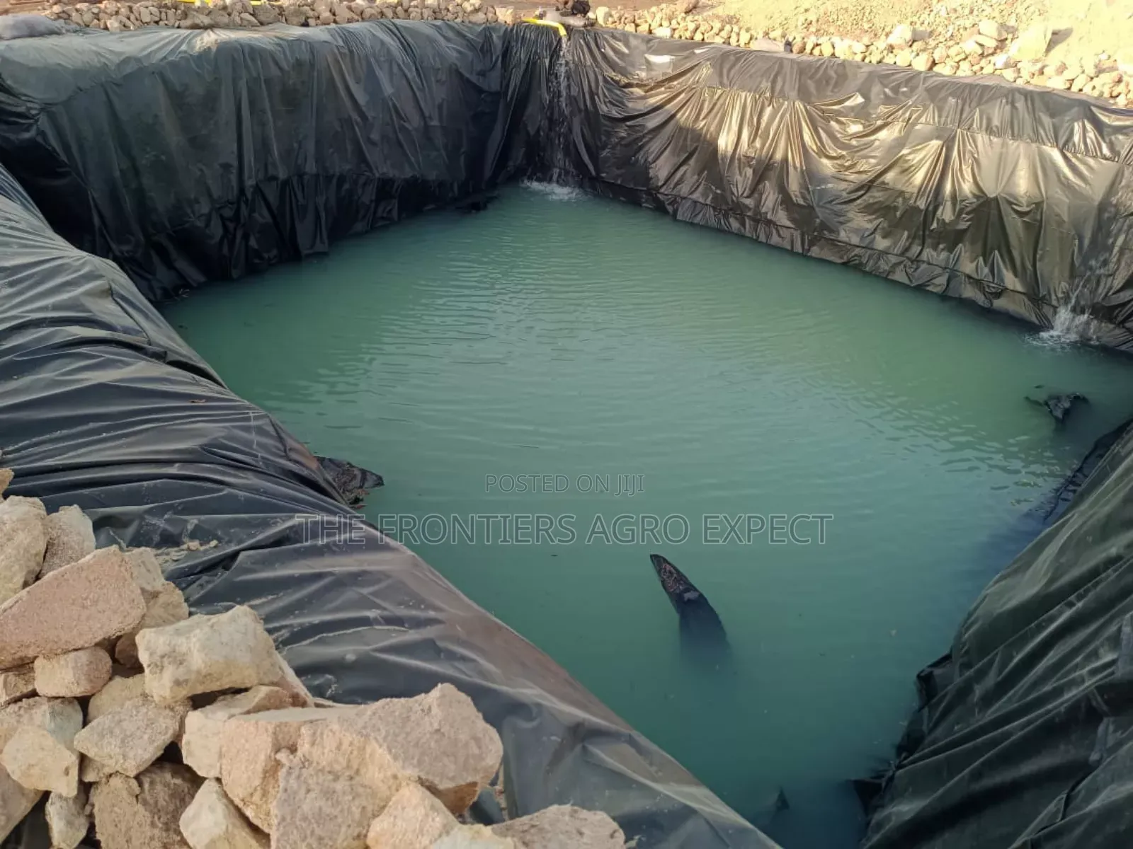 Dam With Hdpe Lining