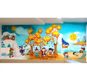 School Wall Art Paintings Murals