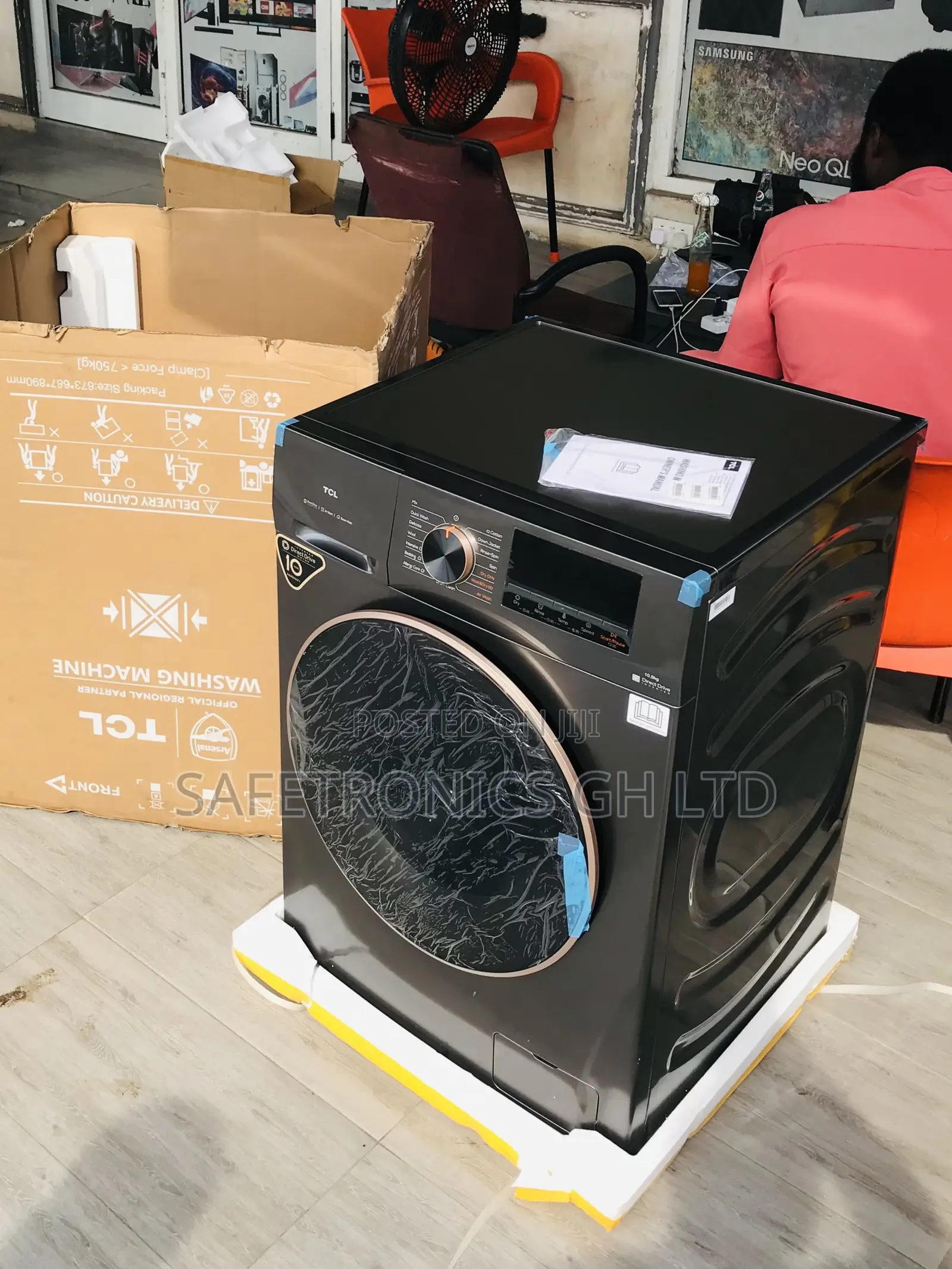 Durable Best TCL 11kg Front Load Grey Inverter Fullauto