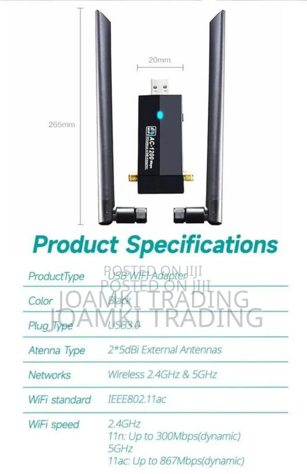 Rtl8812au 1200mbps Dual Band Usb Wifi Adapter: Linux/Windows