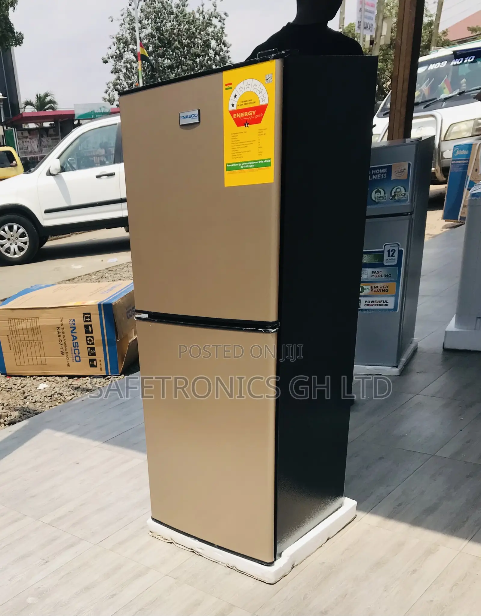 Elegant Best Fast Gold Bottom Freezer Nas-18fl Doubledoor