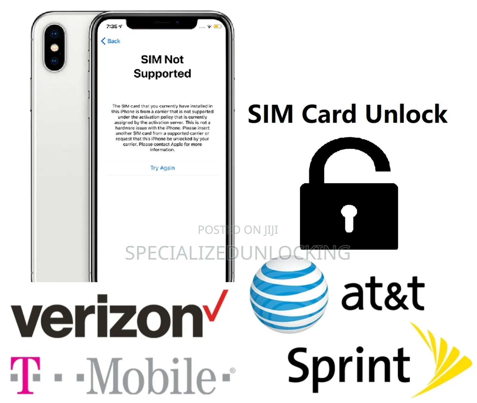 All iPhone Models Sim Esim Unlock Permanently