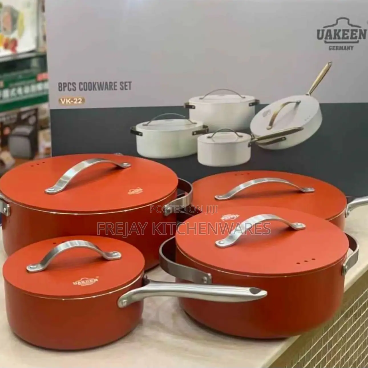 Uakeen 8pcs Cookware Set