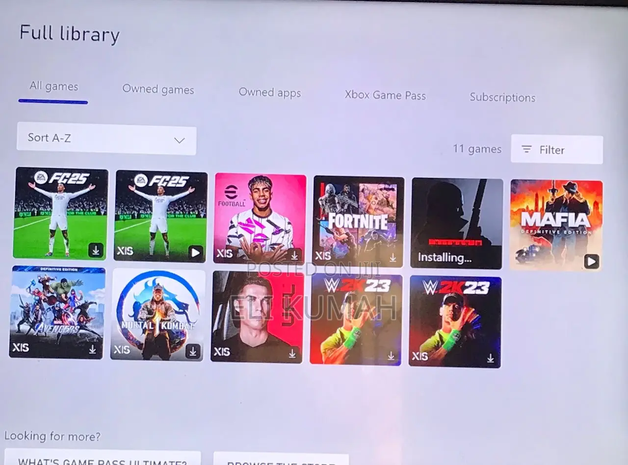 Xbox Games Installation