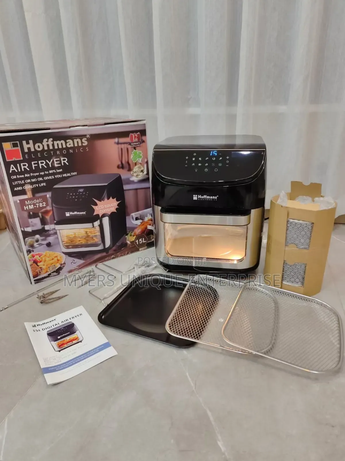 High Quality Hoffmans 15l Airfryer 2400w