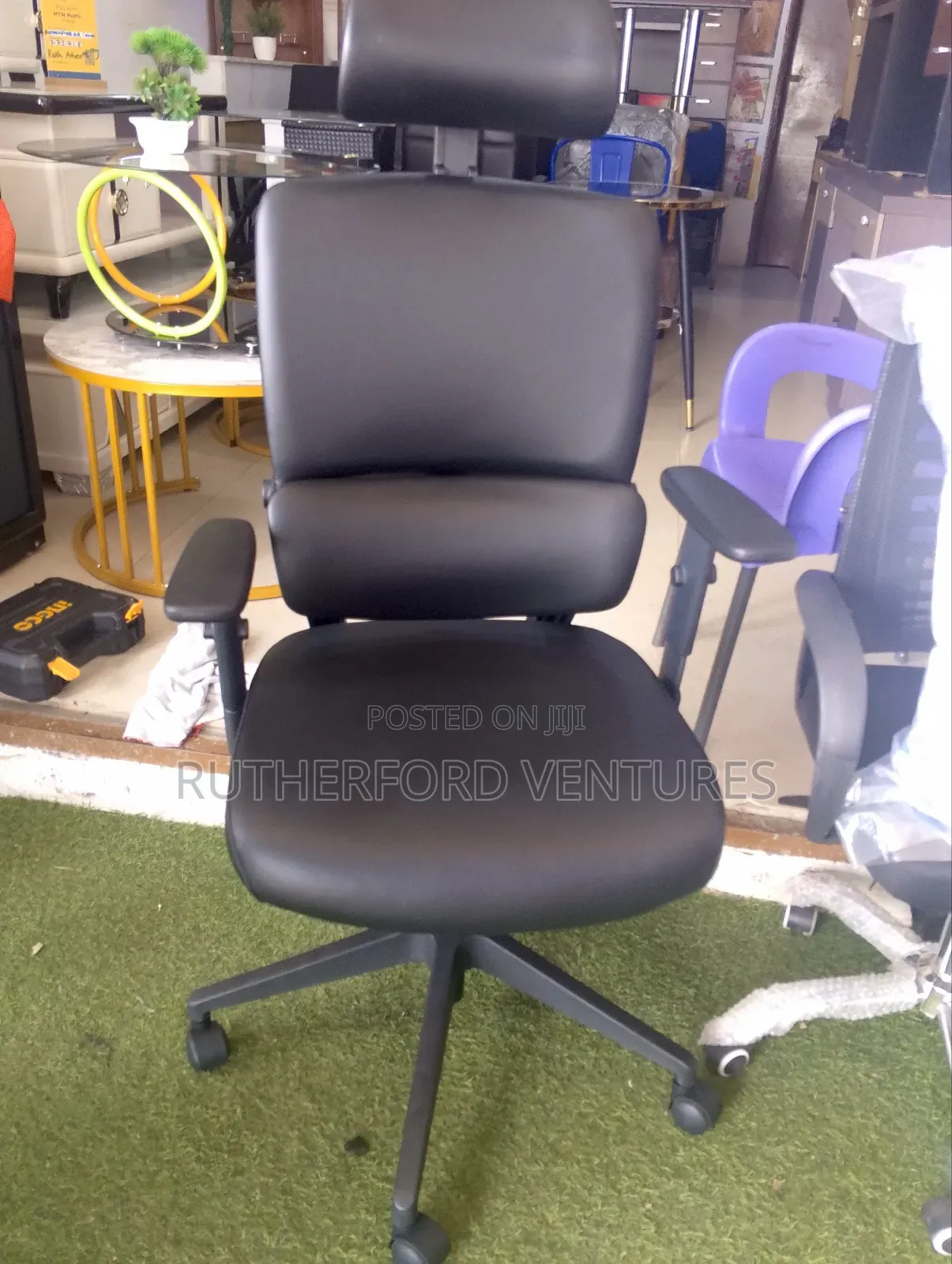 Orthopedic Quality Leather Chair and Back Support