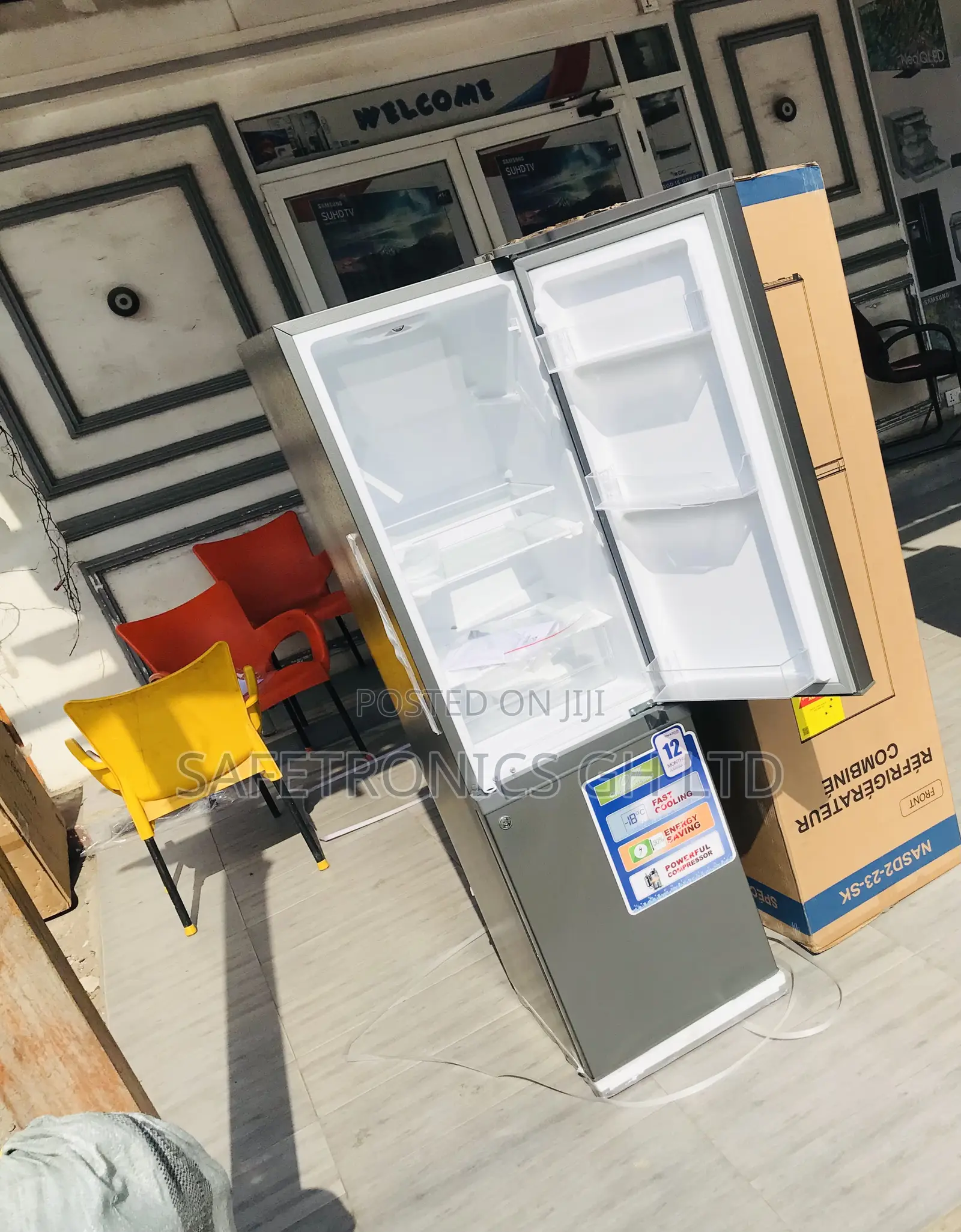 Adorable Bottom Freezer Grey Nas-23fl Doubledoor Fridge