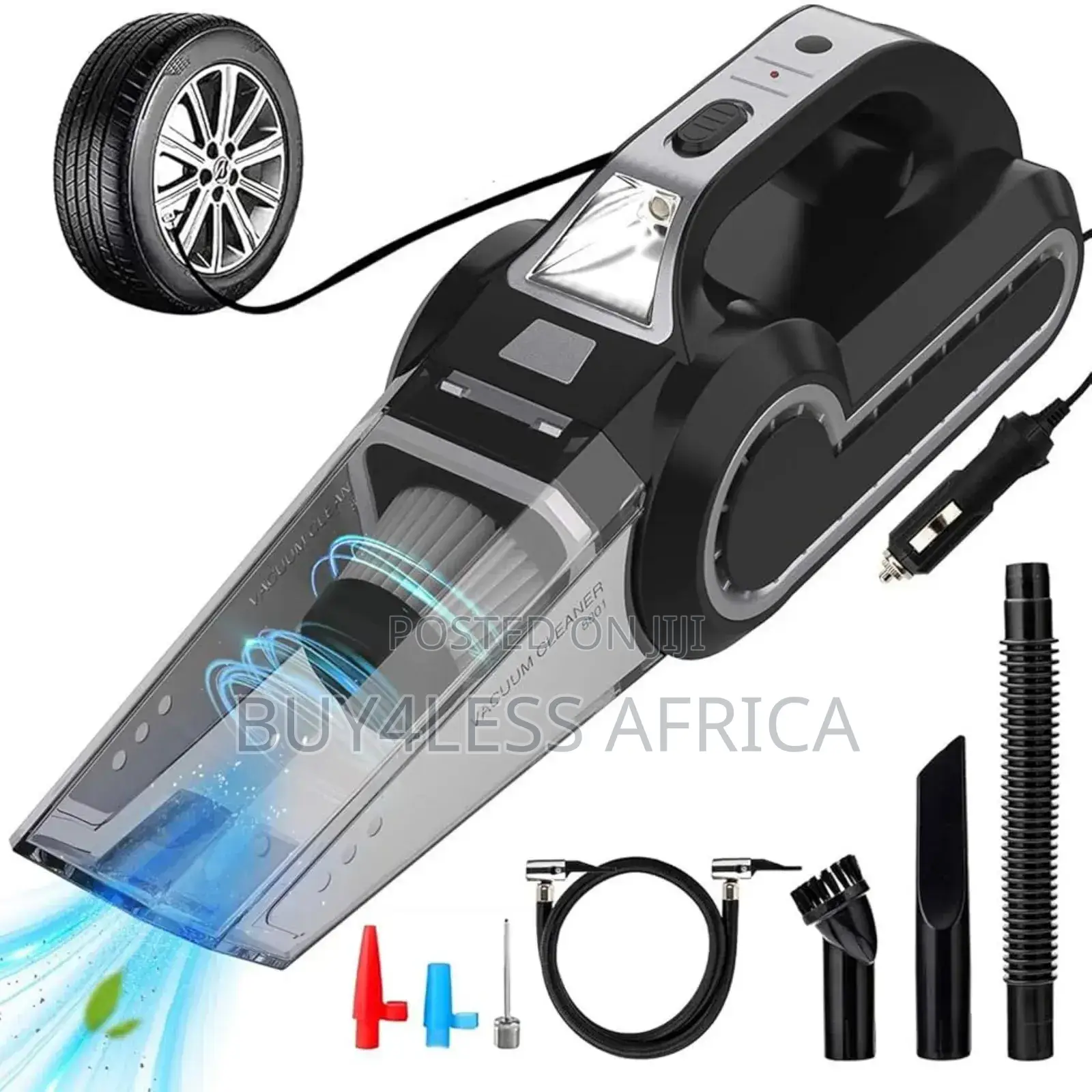 4-in-1 Car Vacuum Cleaner and Air Pump