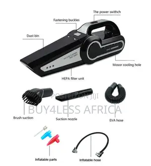 Car Vacuum Cleaner, Portable Air Compressor (4 in 1)