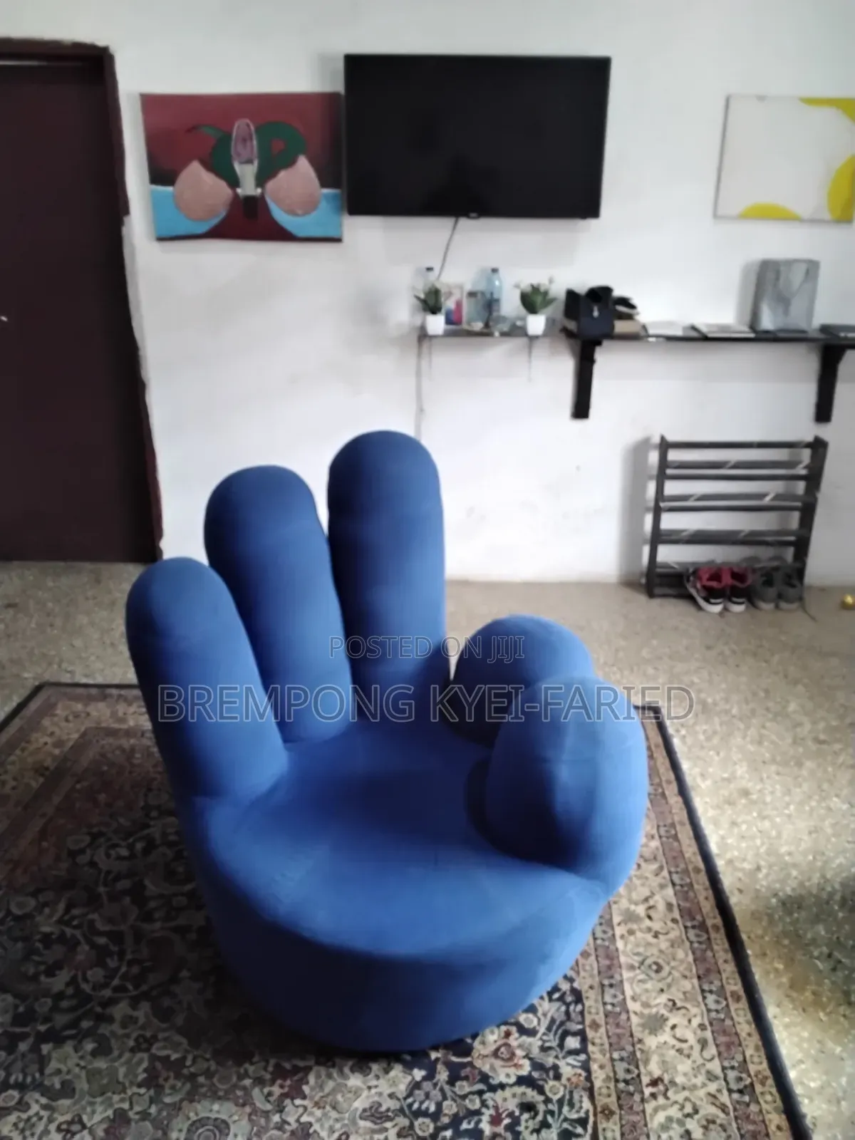 Quality Blue-Hand Chair