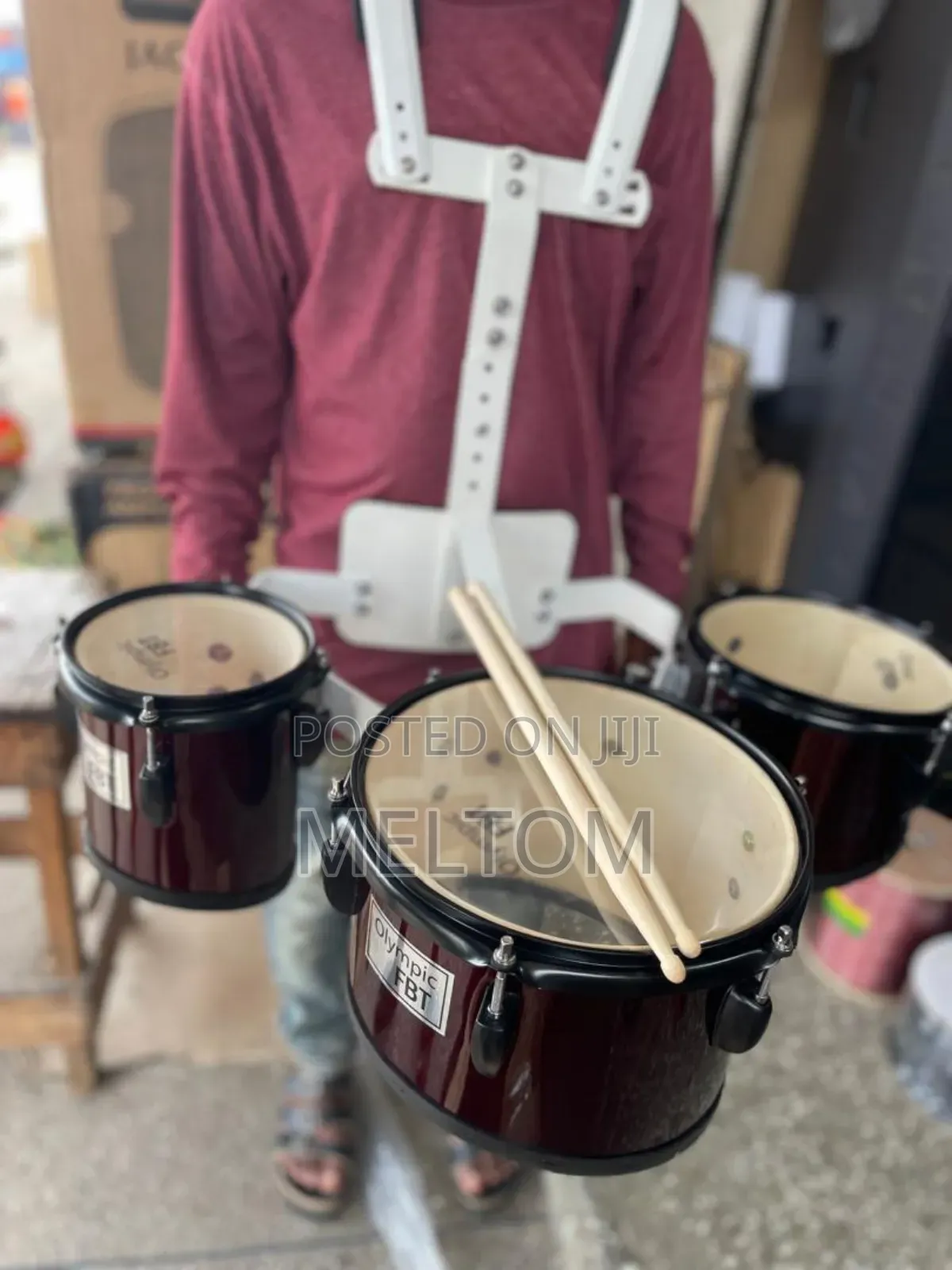 Olympic 3-Piece Carrier Marching Drumset