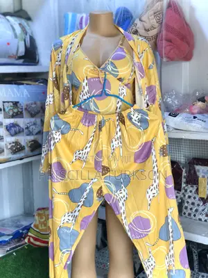 3 Pieces Night Wear-Yellow