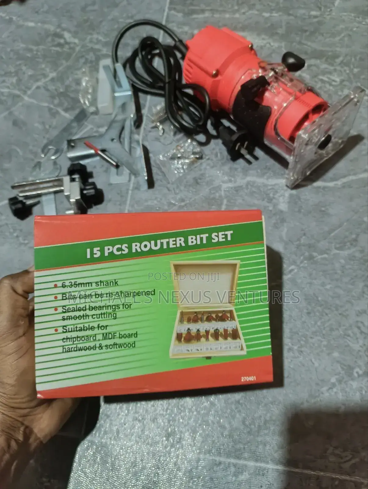 Router/Trimming/ Milling Machine With 15 > Router Bit Sets