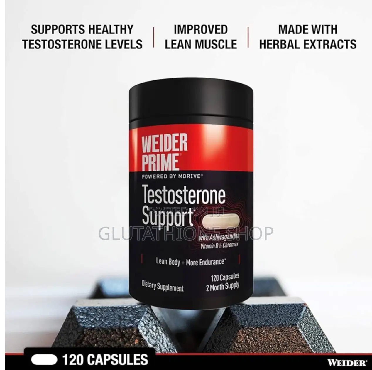 Weider Prime Testosterone Supplement for Men