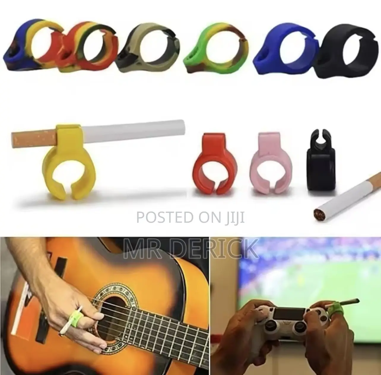 Silicone Smoker Finger Ring Hand Rack Cigarette Holder