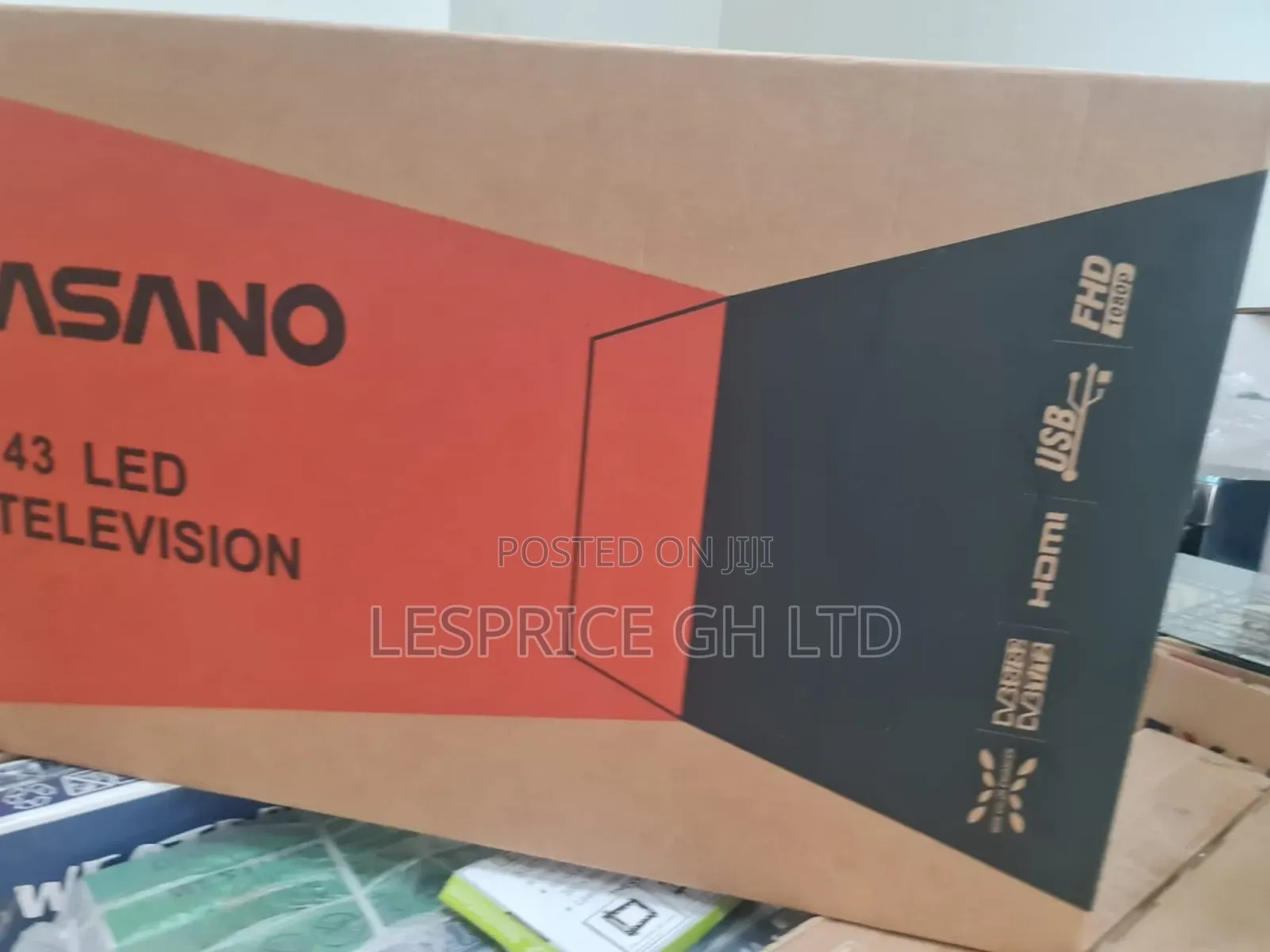 43" Asano FHD Tv: Ultra Thin Modern
