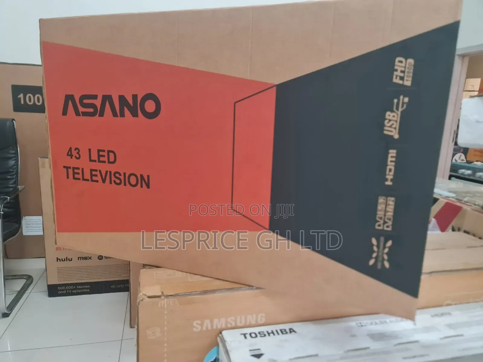Asano 43" FHD Tv ~ Smart, Bright Bold