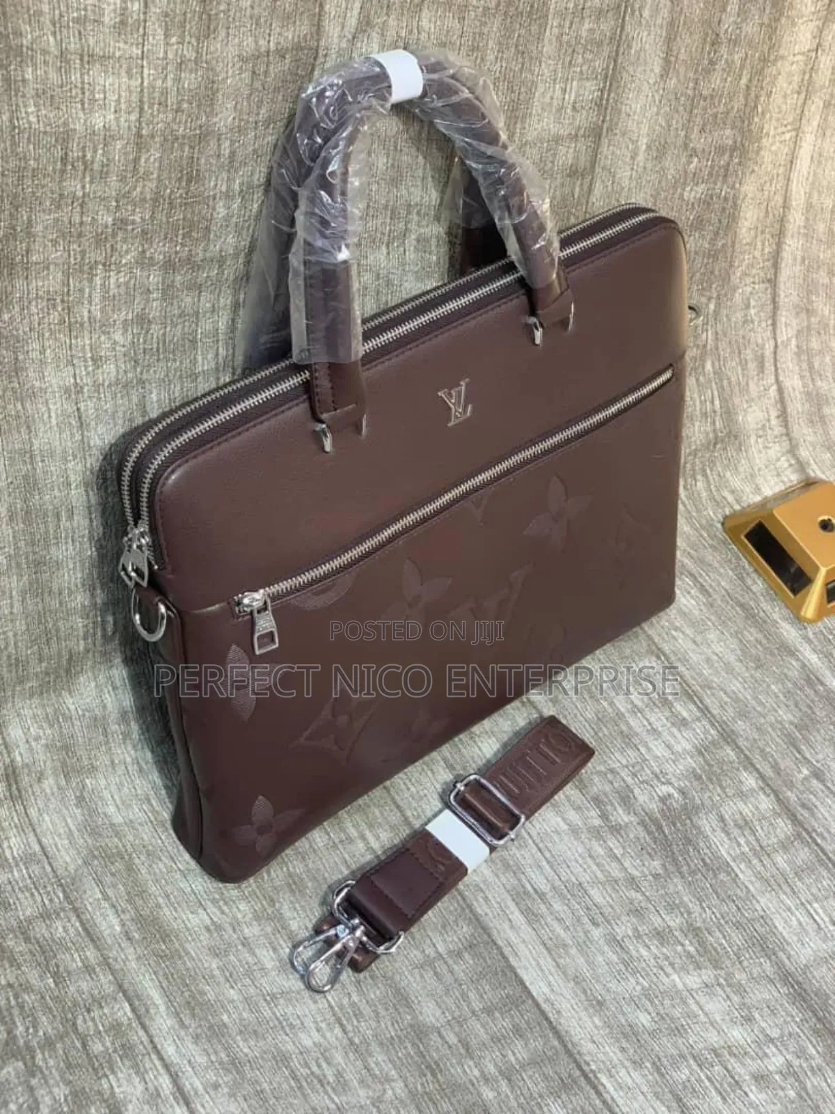 Brown Office Laptop Bag for Men