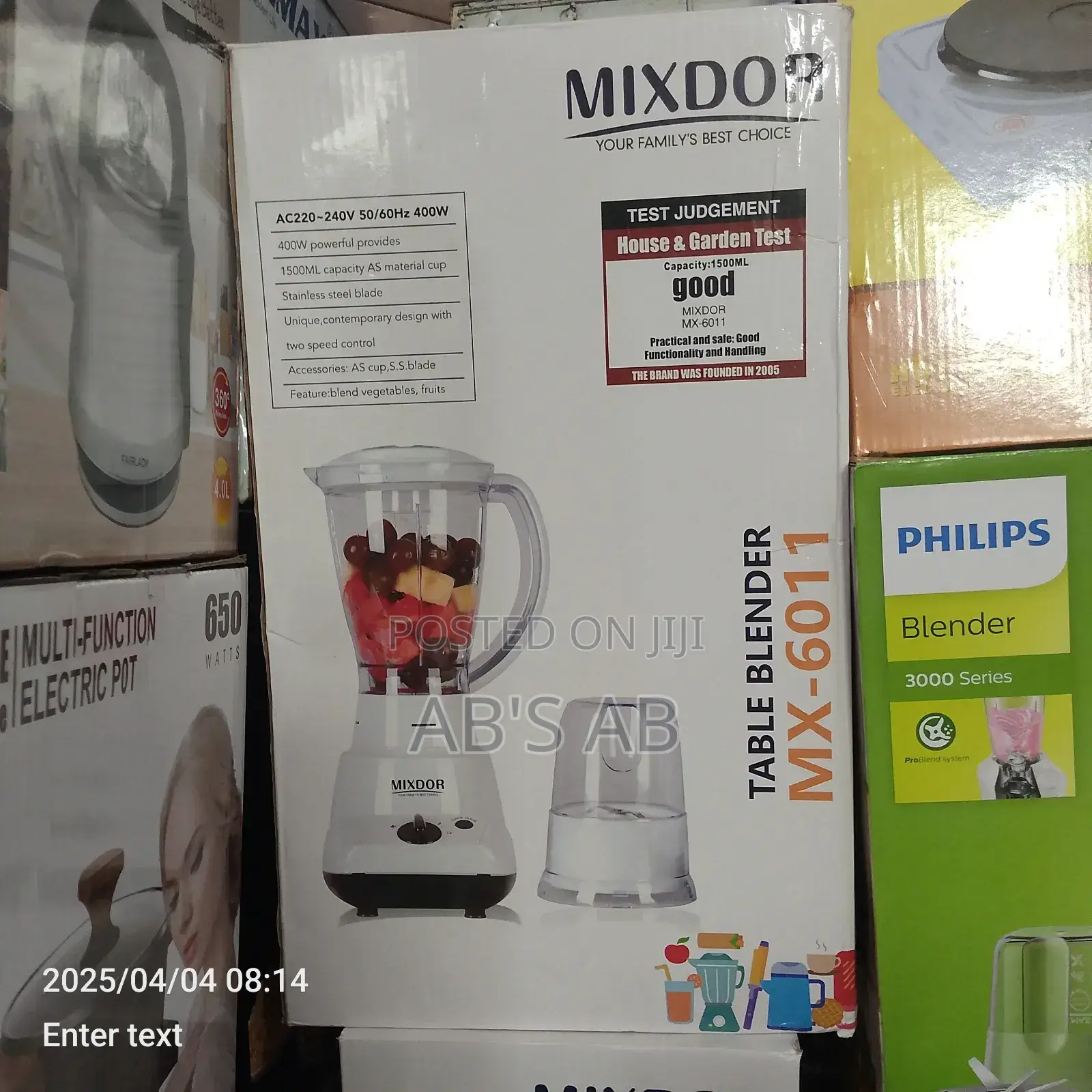 Minmax 4 in 1 and Mixdor 2 in 1 Blender