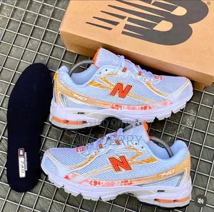 New Balance 740 Orange and White