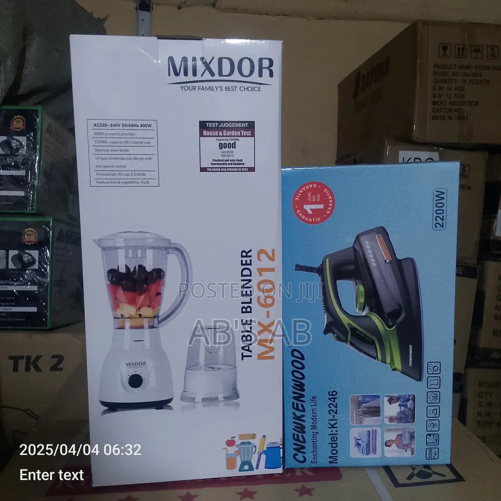 2 in 1 Blender and Electric Iron