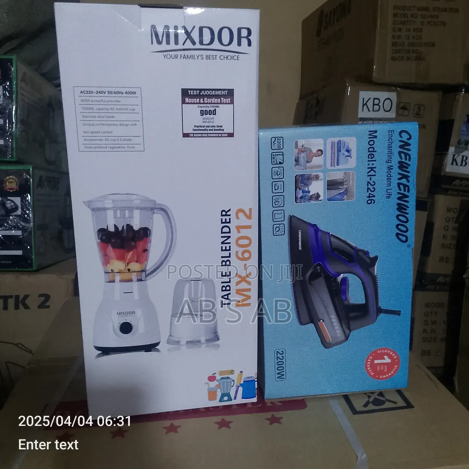 2 in 1 Blender and Electric Iron